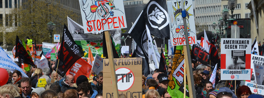 Anti-TTIP-Demonstration in Hannover am 23. April 2016.