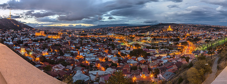 Blick auf Tiflis.