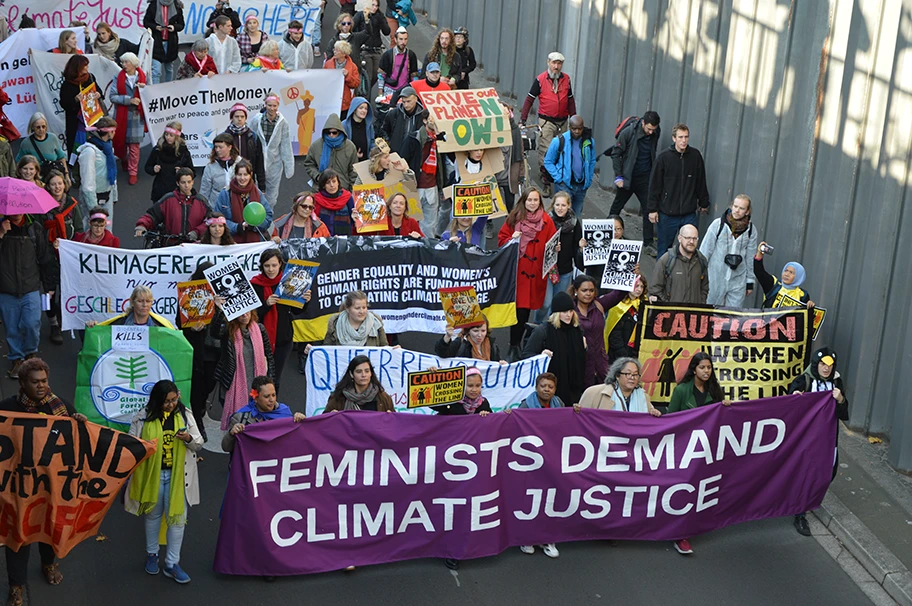 Demo für Klimagerechtigkeit in Bonn, November 2017.