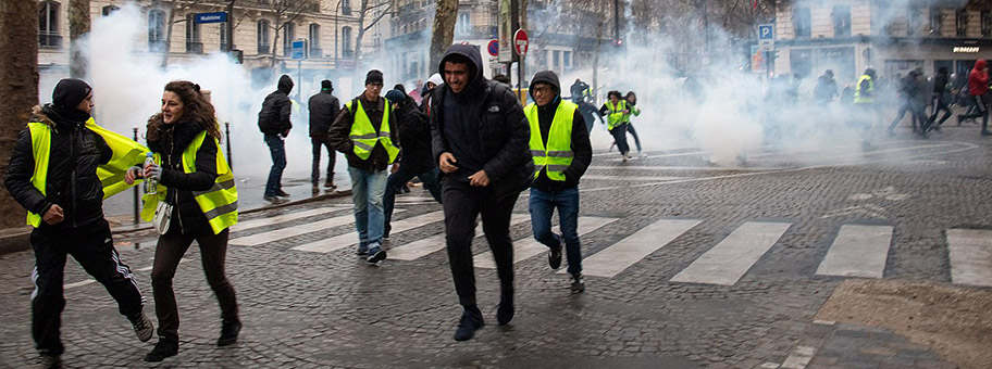 Proteste der Gilets Jaunes in Paris, 8. Dezember 2018.