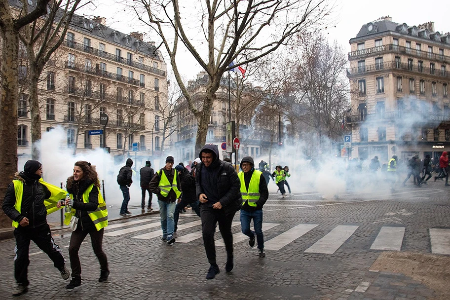 Proteste der Gilets Jaunes in Paris, 8. Dezember 2018.