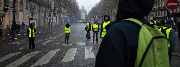 Demonstration der Gelbwesten in Paris am 8. Dezember 2018.