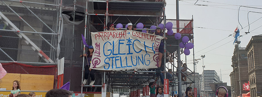 Frauenstreiktag in Zürich, Juni 2019.