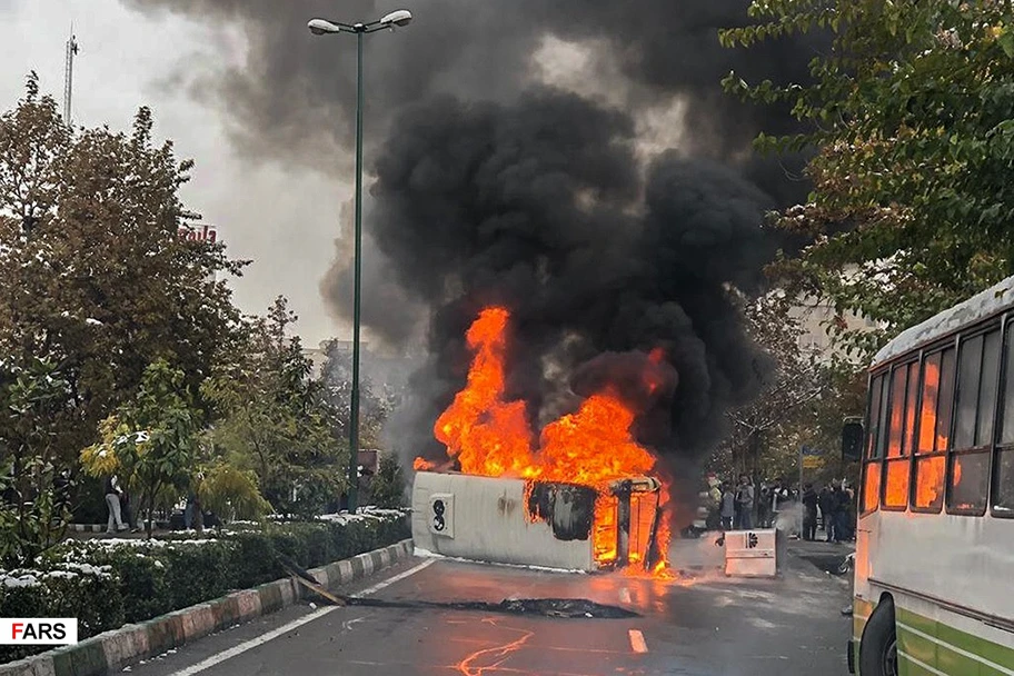 Proteste im Iran, November 2019.