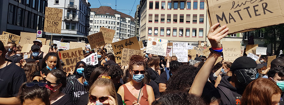 Black Lives MatterDemo in Zürich, Juni 2020.