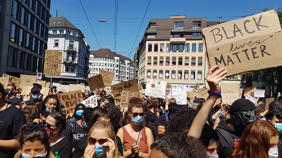 Black Lives Matter-Demo in Zürich, Juni 2020.