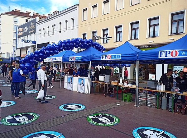 FPÖ Wahlkampf in Wien, Oktober 2020.