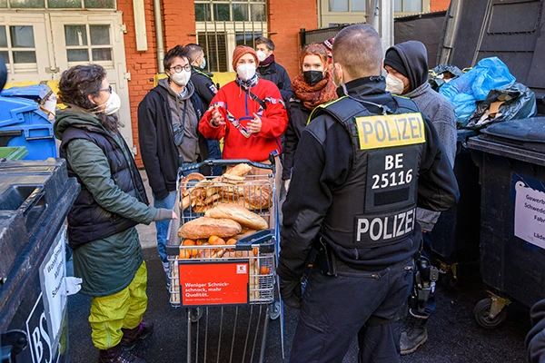 Essen retten in Berlin, Januar 2022.