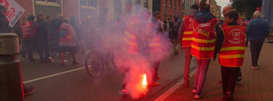 Demonstration der CGT für höhere Löhne am 29. September 2022 in Belfort.