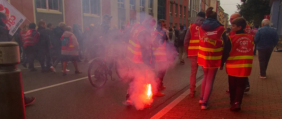 Demonstration der CGT für höhere Löhne am 29. September 2022 in Belfort.