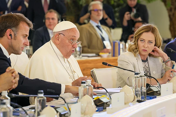 Papst Franziskus am 50. G7-Treffen, 14. Juni 2024.