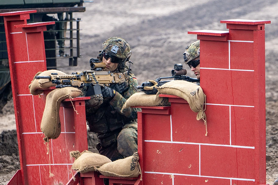 Dynamische Vorführung, aufgenommen am Spotterday vom Tag der Bundeswehr 2026 am Standort Munster.