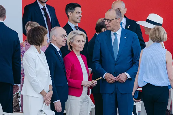 Friedrich Merz am 14. Juli 2026 an den Feierlichkeiten zum Bastille-Tag in Paris.