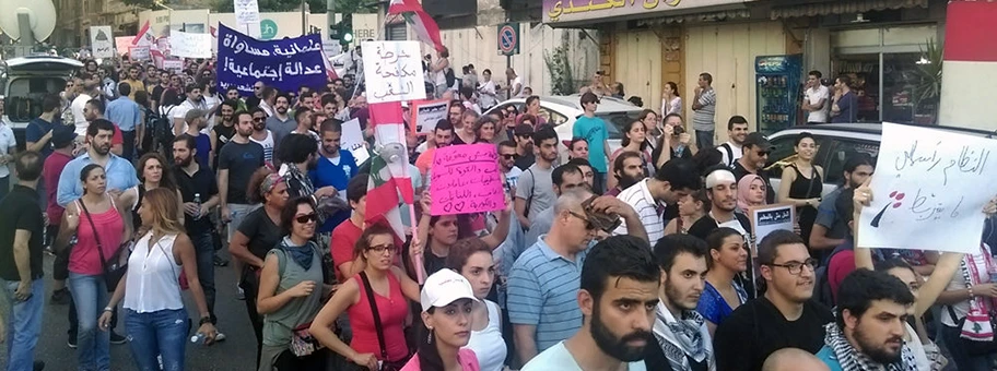 #YouStink-Protest in Beirut im August 2015.
