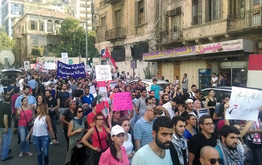 #YouStink-Protest in Beirut im August 2015.