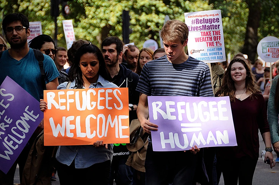 Demonstration in London im September 2015.