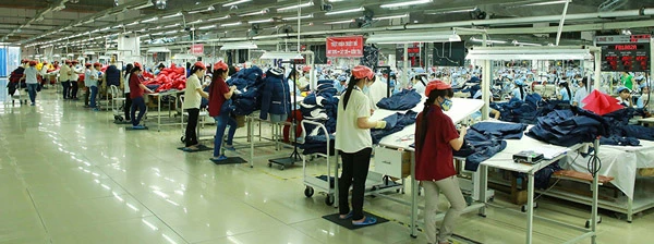 Kleiderfabrik in Vietnam.