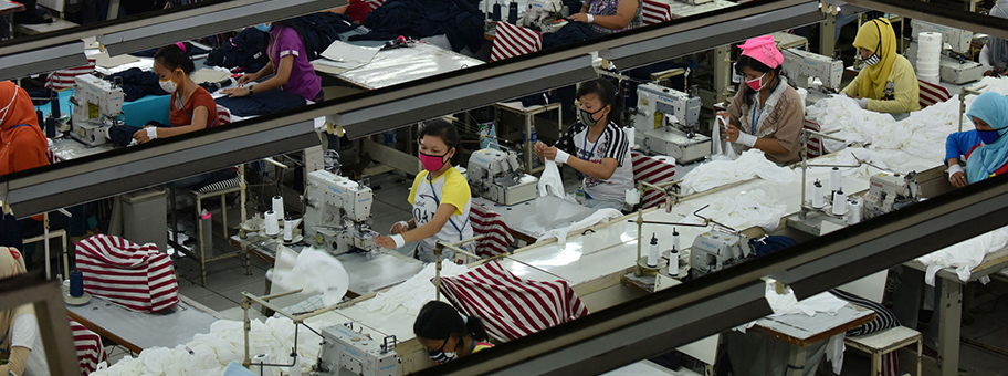 Textilfabrik in Indonesien.