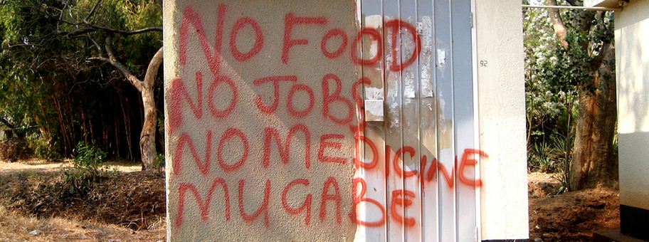 Graffiti in Simbabwe.