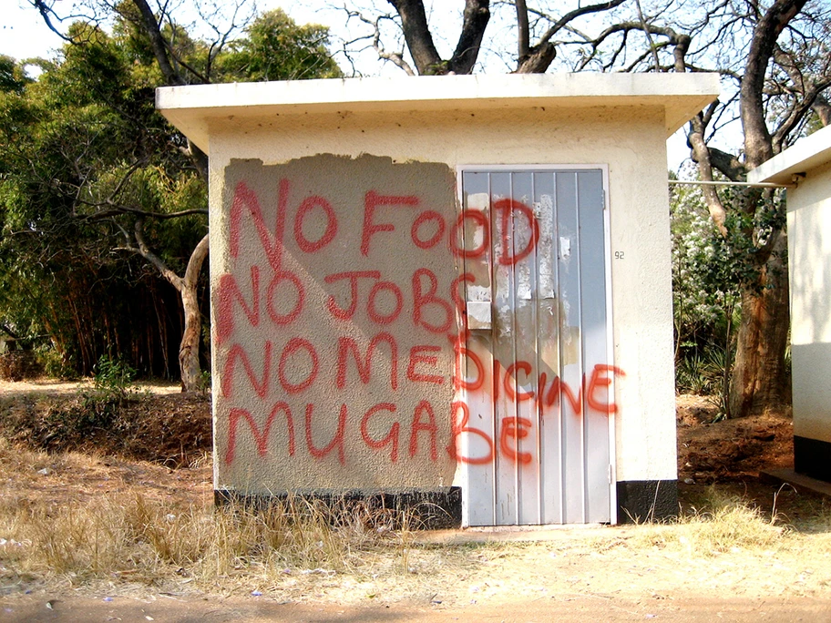 Graffiti in Simbabwe.