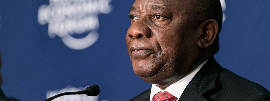 Cyril Ramaphosa am World Economic Forum in Kigali, Ruanda, Mai 2016.