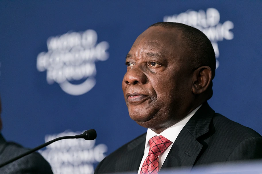 Cyril Ramaphosa am World Economic Forum in Kigali, Ruanda, Mai 2016.