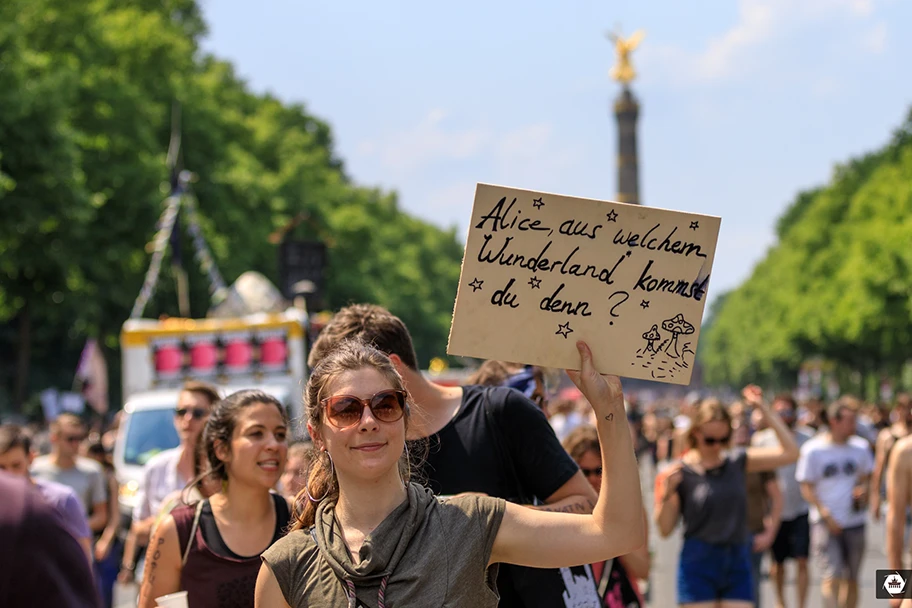 Demonstration gegen die AfD in Berlin, Mai 2018.