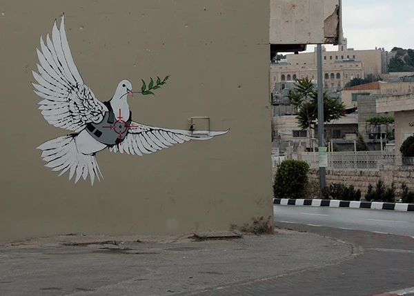 StreetArt von Banksy in Bethlehem.