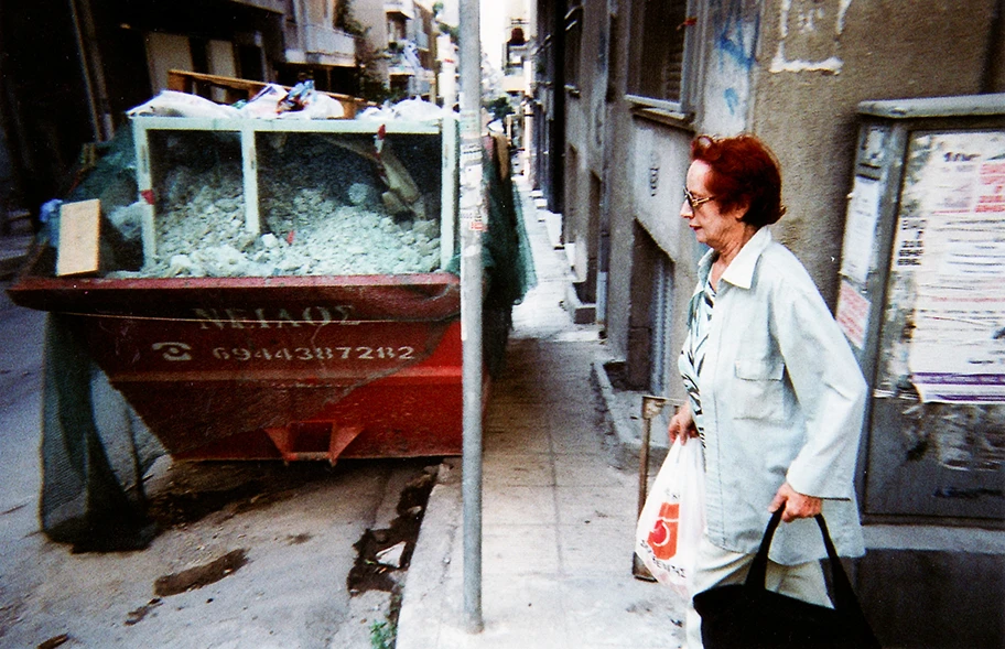 Strassenszene in Athen, Griechenland.