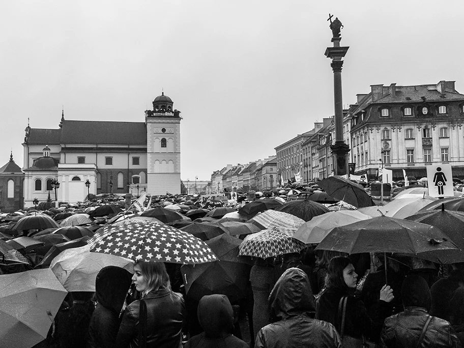 #blackprotest - #czarnyprotest, Warschau 2016.