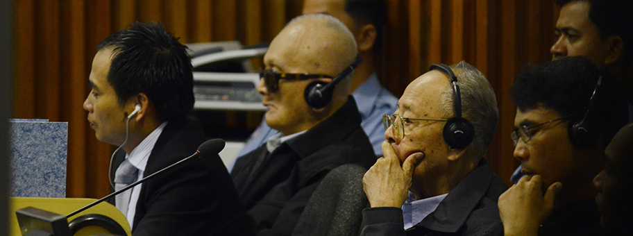 Nuon Chea, der ehemalige Chefideologe der Roten Khmer am 31. August 2011 vor Gericht.