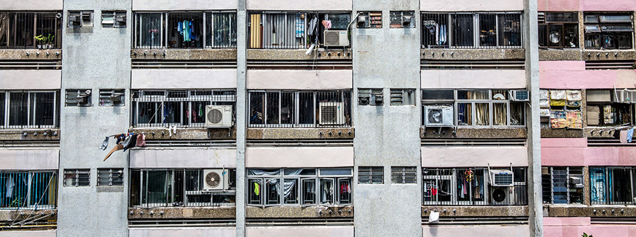 Wohnblock in Hongkong.