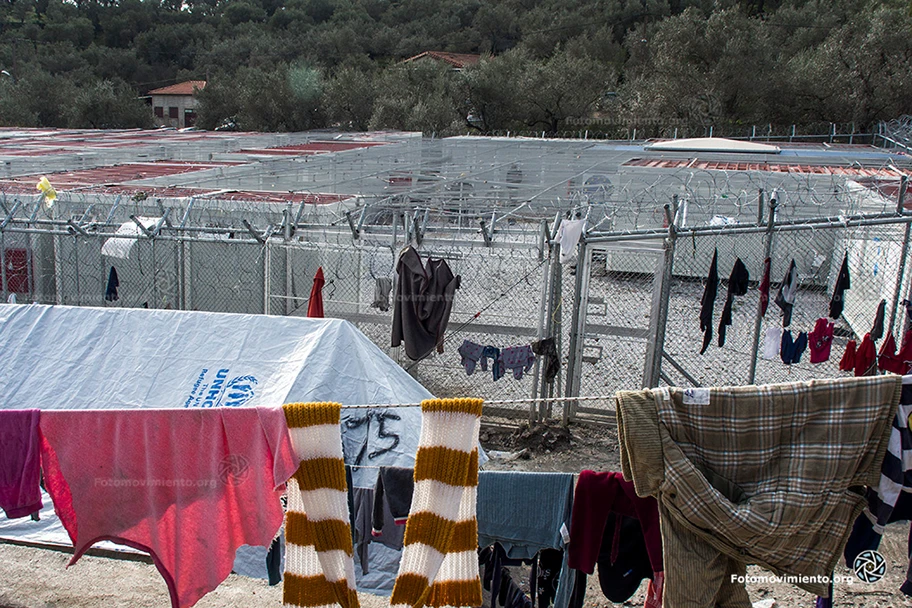 Das Moria-Camp auf der griechischen Insel Lesbos.