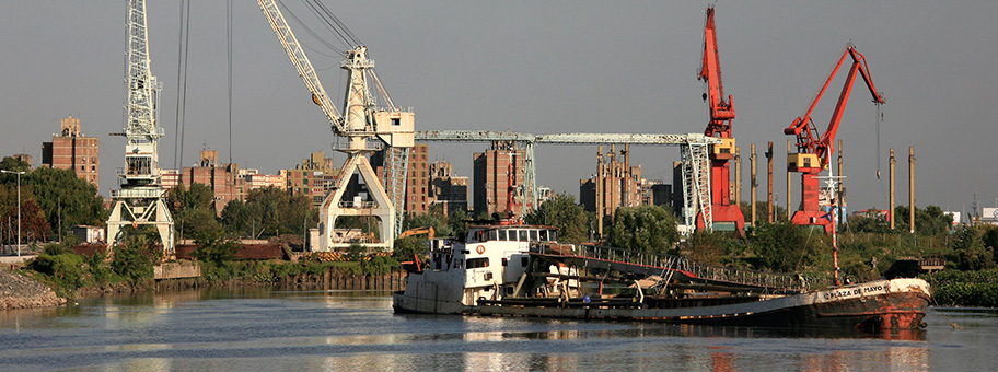 Die Hafenanlage «Puerto La Boca» in Buenos Aires, Argentinien.