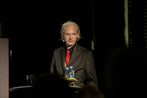 Julian Assange im Jahr 2009 in Kopenhagen.