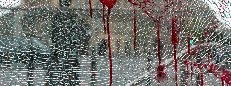 Shards of glass.