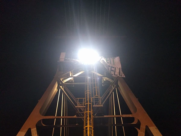 Aktion beim Braunkohöletagebau Garzweiler II.