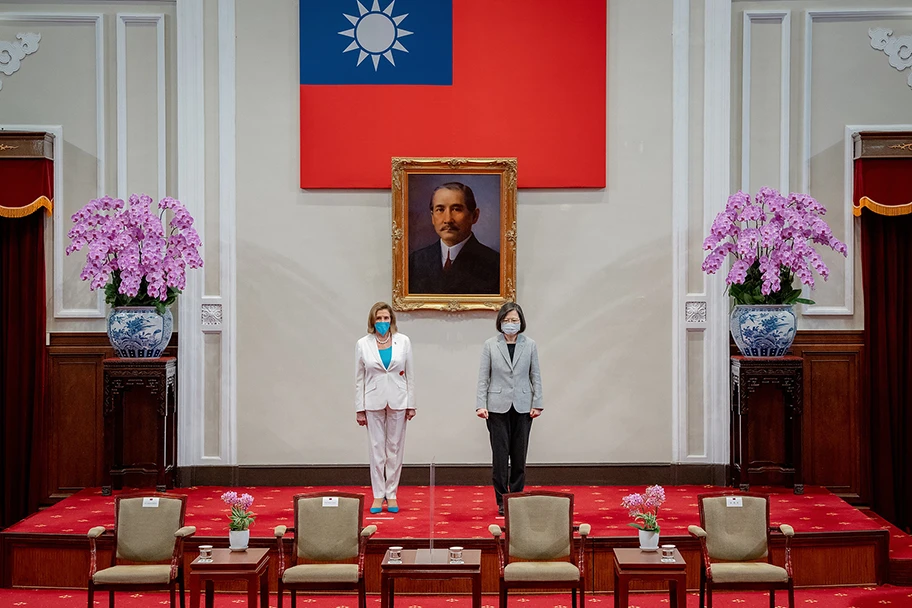 Nancy Pelosi mit der taiwanesischen Präsidentin Tsai Ing-wen, August 2022.