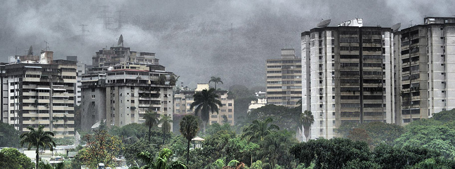 Regen in Caracas, Veuezuela.