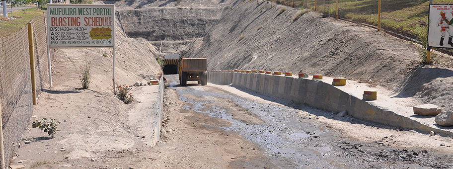 Die von Glencore betriebenen Kupferfabrik Mopani in Sambia.