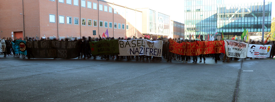 Antifa-Demo vom Samstag in Basel.