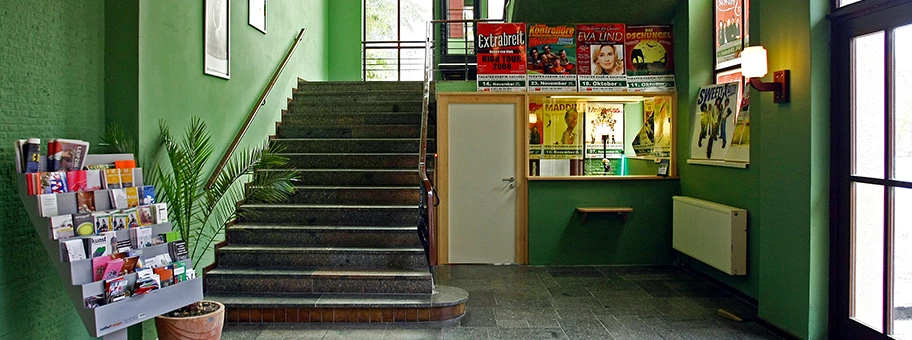 Entrée der Grossen Bühne der Theater-Fabrik-Sachsen in Leipzig.