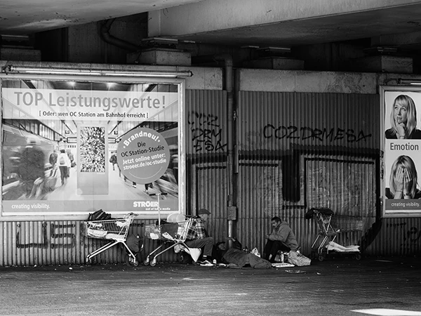 Obdachlose in Berlin.