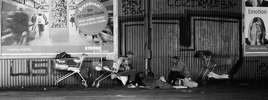 Obdachlose in Berlin.