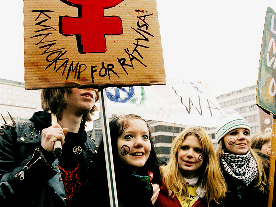 Internationaler Frauentag in Stockholm, Schweden, 2012.