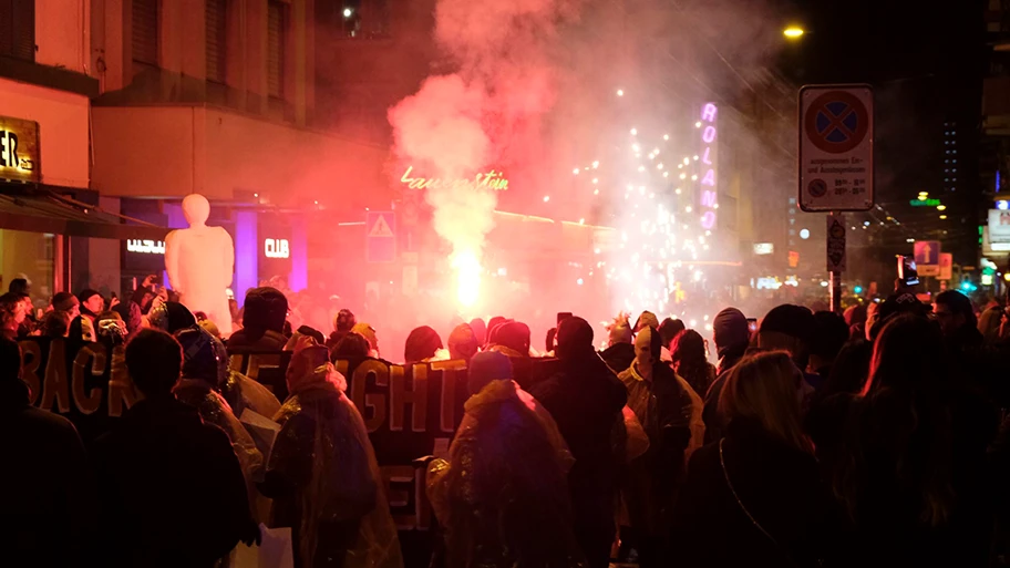 Langstrasse in Zürich, März 2018.