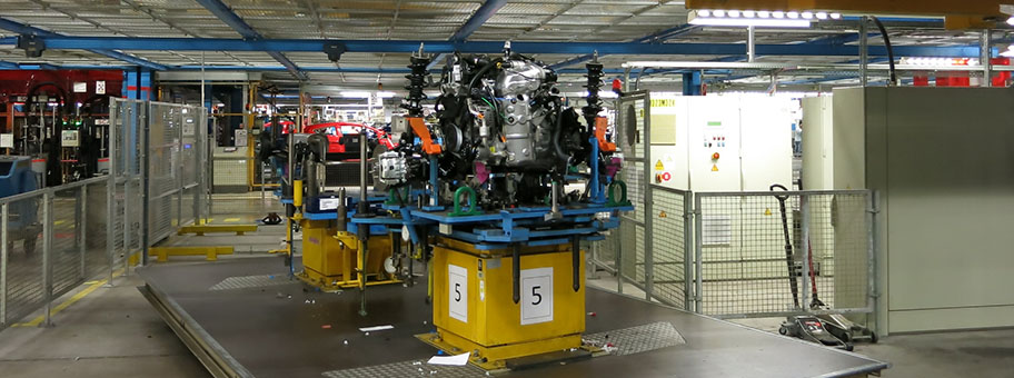 Produktionshalle der Ford-Werke in Köln.