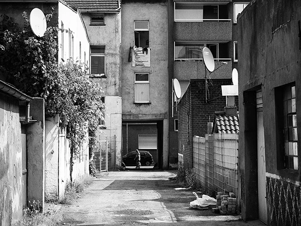 Hinterhof in Berlin.