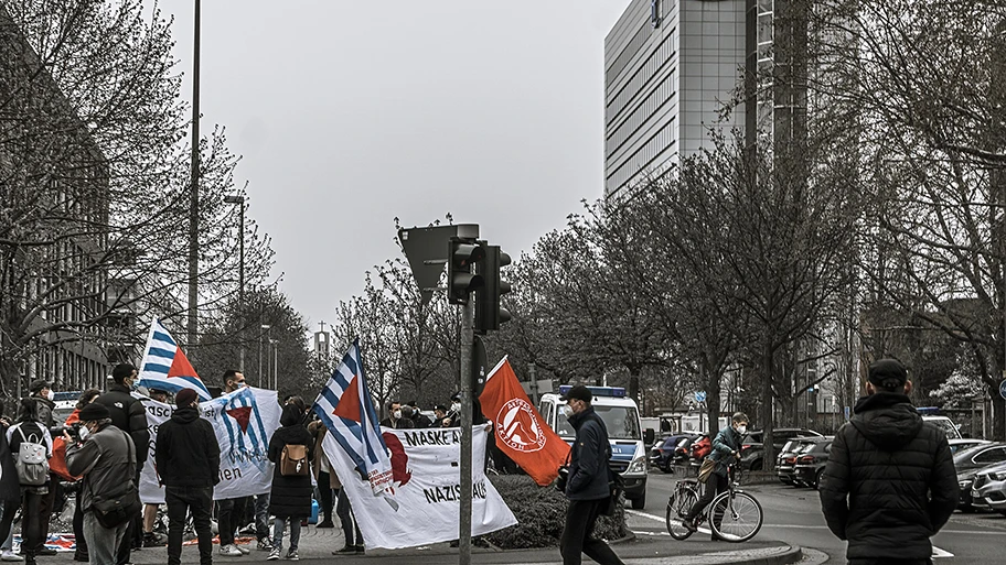 Antifa in Hessen, April 2021.