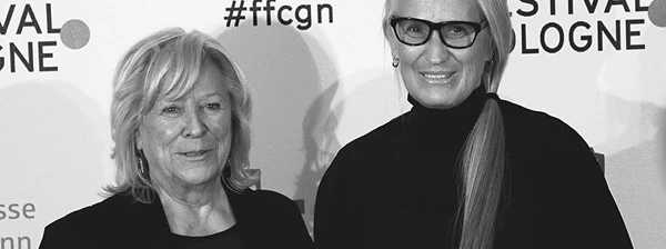 Margarethe von Trotta und Jane Campion bei der Verleihung der "Film Festival Cologne Awards 2017".